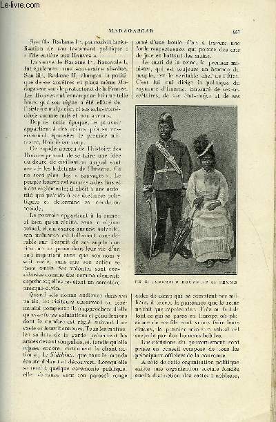 LE MONDE MODERNE TOME 1 - Madagascar par Ernest Bousson, LA rose trmire par Ch. Grosdemange