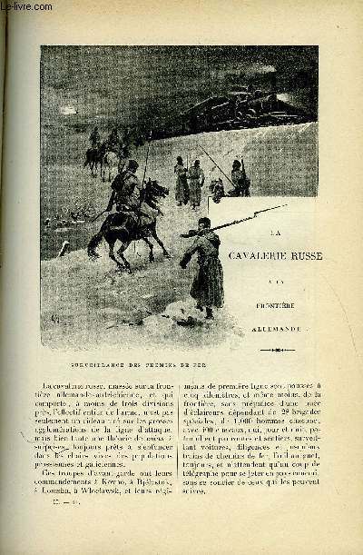 LE MONDE MODERNE TOME 2 - La cavalerie Russe  la frontire Allemande par E. N.