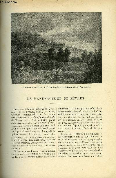 LE MONDE MODERNE TOME 5 - La manufacture de Sèvres par Edouard Garnier, Petite villa de campagne
