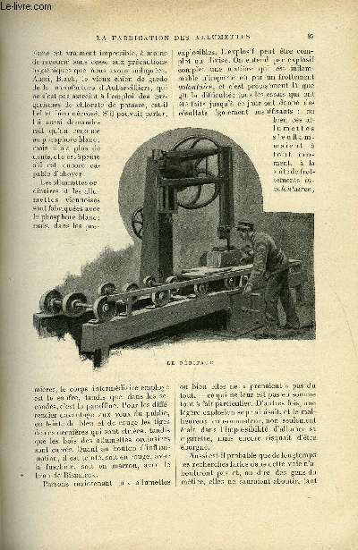 LE MONDE MODERNE TOME 5 - La fabrication des allumettes par Jean Roseyro