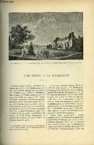 LE MONDE MODERNE TOME 5 - Une visite a la malmaison par Armand Dayot