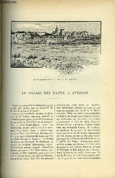 LE MONDE MODERNE TOME 5 - Le palais des papes, a Avignon par L. Duhamel