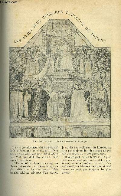 LE MONDE MODERNE TOME 9 - LES VINGT PLUS CELEBRES TABLEAUX DU LOUVRE