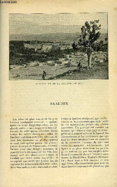 LE MONDE MODERNE TOME 9 - BAALBEK - DE LAUNAY L. - 1899 - Afbeelding 1 van 1