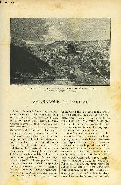 LE MONDE MODERNE TOME 11 - ROCAMADOUR ET PADIRAC