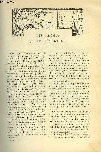 LE MONDE MODERNE TOME 17 - LES FEMMES ET LE FEMINISME