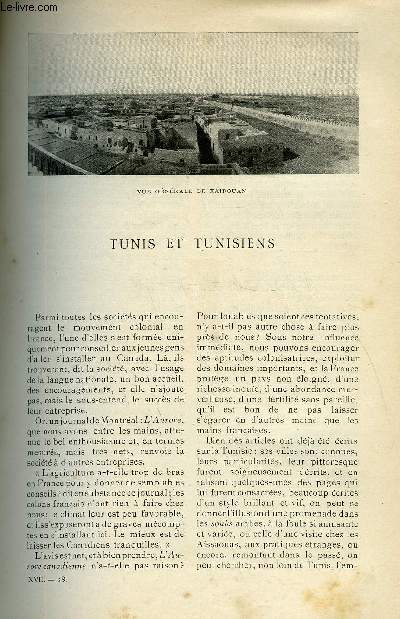 LE MONDE MODERNE TOME 17 - TUNIS ET TUNISIENS + 