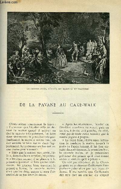 LE MONDE MODERNE TOME 18 - DE LA PAVANE AU CAKE-WALK