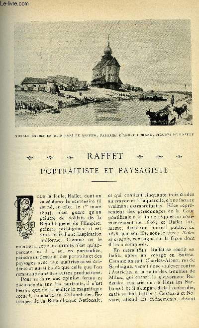 LE MONDE MODERNE TOME 19 - RAFFET, PORTRAITISTE ET PAYSAGISTE