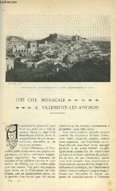 LE MONDE MODERNE TOME 19 - UNE CITE MONACALE A VILLENEUVE-LEZ-AVIGNON