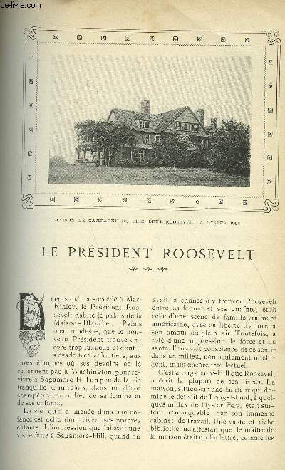 LE MONDE MODERNE TOME 20 - LE PRESIDENT ROOSEVELT