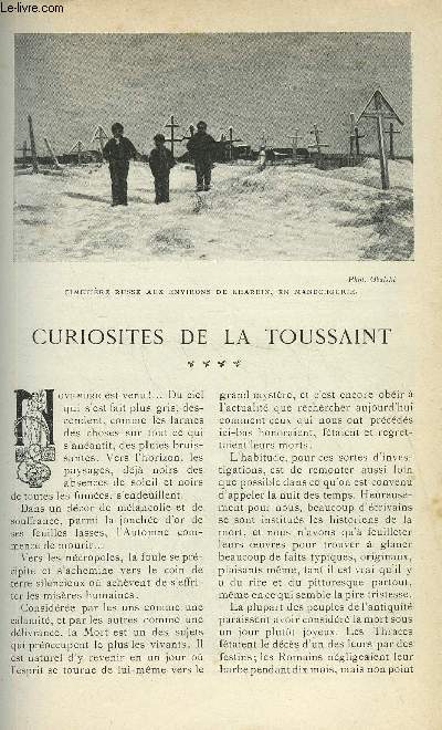 LE MONDE MODERNE TOME 20 - CURIOSITES DE LA TOUSSAINT