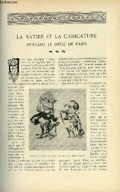 LE MONDE MODERNE TOME 21 - LA SATIRE ET LA CARICATURE PENDANT LE SIEGE DE PARIS + LES DOUANIERS-MARINS + TRUFFES ET TRUFFIERS