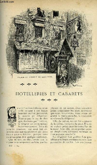 LE MONDE MODERNE TOME 21 - HOTELLERIES ET CABARETS
