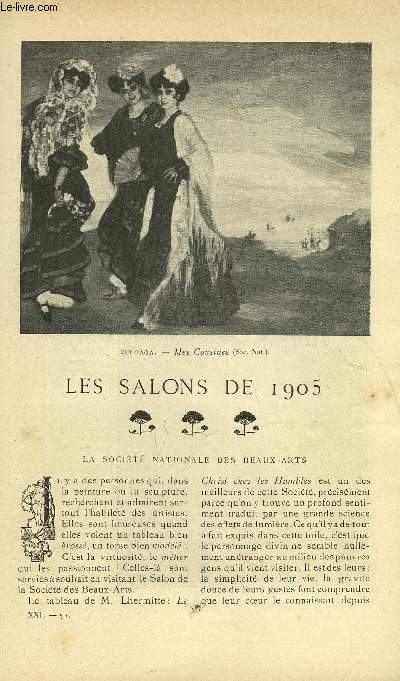 LE MONDE MODERNE TOME 21 - LES SALONS DE 1905