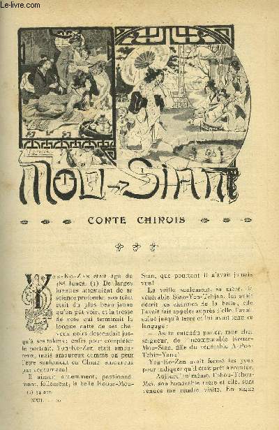 LE MONDE MODERNE TOME 22 - CONTE CHINOIS - DOROCHEVITCH - 1905 - Imagen 1 de 1