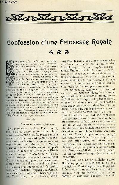 LE MONDE MODERNE TOME 23 - CONFESSION D'UNE PRINCESSE ROYALE + L'APPEL AU PASSANT + UNE ETOILE AU FOND DE LA NUIT