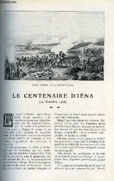 LE MONDE MODERNE TOME 24 - LE CENTENAIRE D'IENA (14 OCTOBRE 1906)