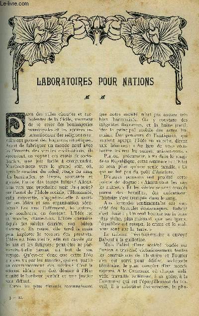 LE MONDE MODERNE TOME 24 - LABORATOIRES POUR NATIONS + LE COMBAT