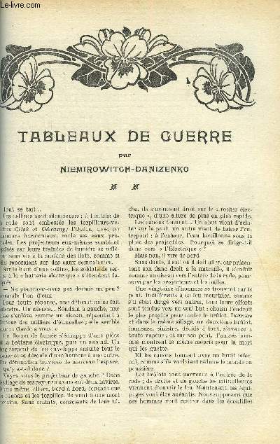 LE MONDE MODERNE TOME 24 - TABLEAUX DE GUERRE