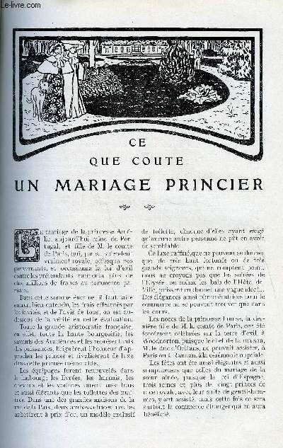 LE MONDE MODERNE TOME 25 - CE QUE COUTE UN MARIAGE PRINCIER + MACHA, LA FRANCAISE + LA TRANSMISSION DE LA PHOTOGRAPHIE