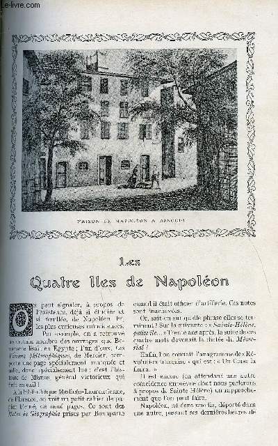 LE MONDE MODERNE TOME 25 - LES QUATRE ILES DE NAPOLEON + CARNAVAL ENTOMOLOGIQUE + LA TURBINE A VAPEUR ET LES NAVIRES A TURBINES