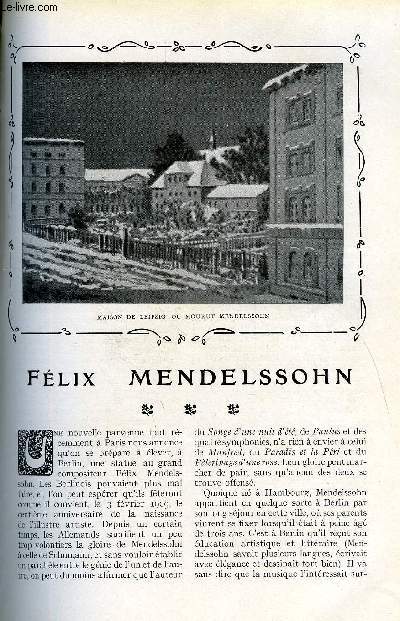 LE MONDE MODERNE TOME 27 - FELIX MENDELSSOHN + MENUS DE CAREME + LA RADIOCULTURE ET L'OBSERVATOIRE DE JUVISSY + CHIENS GENTILSHOMMES + EN PLONGEE ! COMMENT ON MANOEURVRE UN SOUS-MARIN