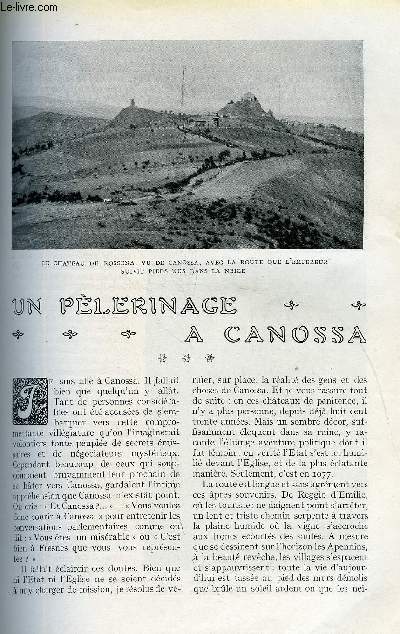 LE MONDE MODERNE TOME 27 - UN PELERINAGE A CANOSSA