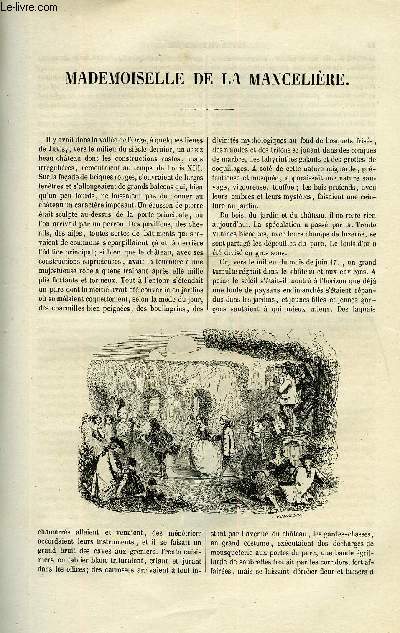 EXTRAIT DE LA REVUE PITTORESQUE, MUSEE LITTERAIRE ILLUSTRE PAR LES PREMIERS ARTISTES TOME 4 - MADEMOISELLE DE LA MANCELIERE, HISTOIRE VERITABLE D'UNE TULIPE, LES EAUX DE BADE