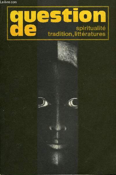 QUESTION DE N 13 - CIVILISATIONArthur Kostler : des Juifs qui ne descendraient pas d'Abrahampar Michel Hrubel__SCIENCE_La biologie dnaturepar le Pr Jrme Lejeune_RELIGION___Une glise orthodoxe occidentale