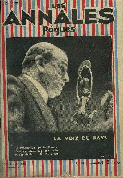 LES ANNALES 56e ANNEE - N 2624 - La guerre Ankylose par la Technique : plus d'invasion possible avec la ligne de dfense continue, la rvolution du Nihilisme : qu'est ce que le National-Socialisme ?, le temprament de l'angleterre par ses peintres