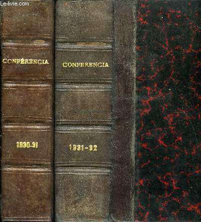CONFERENCIA JOURNAL DE L'UNIVERSITE DES ANNALES - SERIE DE 8 VOLUMES DE 1930 A 1938