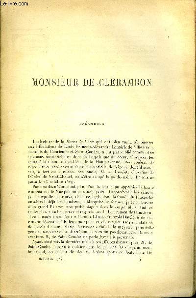 REVUE DE PARIS 11e ANNEE N4 - Monsieur de Clrambon par Maurice Maindron, la route de San-Stefano par A. I. Nlidow, une rforme maritime par le Commandant X, Ame d'argile par Marie-Anne de Bovet, Pantagruel explorateur par Abel Lefranc, Fez