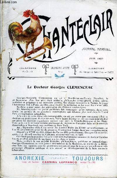 CHANTECLAIR N 9 - LE DOCTEUR GEORGES CLEMENCEAU
