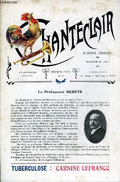 CHANTECLAIR N 12 - LE PROFESSEUR DEBOVE