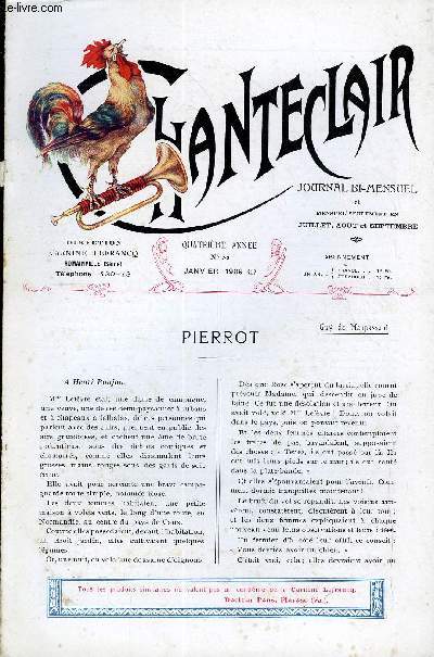 CHANTECLAIR N 32 - PIERROT PAR GUY DE MAUPASSANT, LE PROFESSEUR PINARD