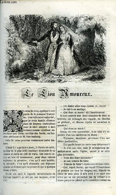 EXTRAIT DE L'ECHO DES FEUILLETONS - RECUEIL DE NOUVELLES, CONTES, ANECDOTES, EPISODES, ETC - Quatrime anne. Le lion amoureux par Frdric Souli, le Pont du Diable par Alexandre Dumas