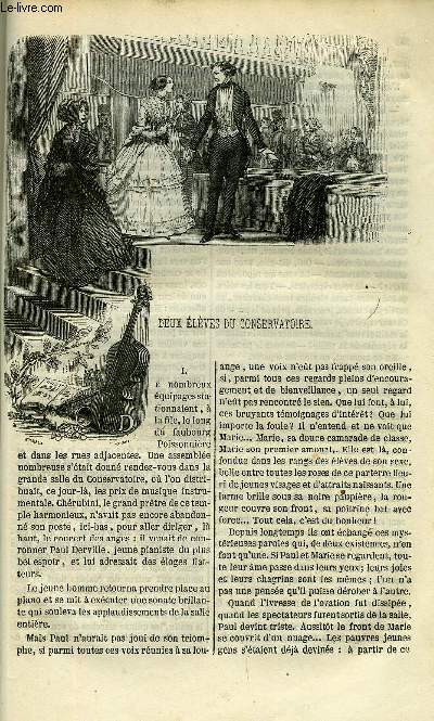 EXTRAIT DE L'ECHO DES FEUILLETONS - RECUEIL DE NOUVELLES, CONTES, ANECDOTES, EPISODES, ETC - Huitime anne. Deux lves du conservatoire par Eugne de Mirecourt