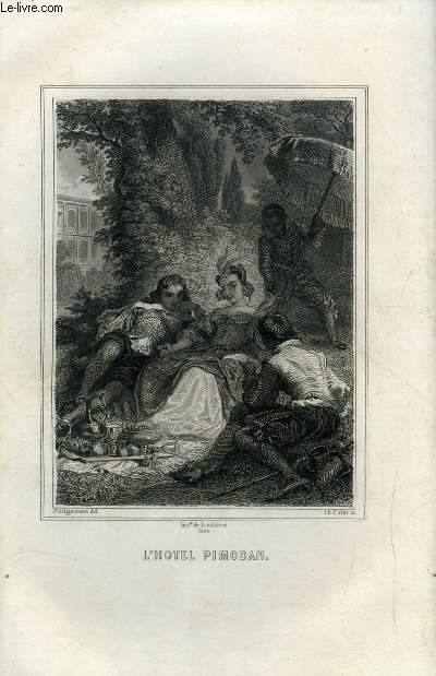 EXTRAIT DE L'ECHO DES FEUILLETONS - RECUEIL DE NOUVELLES, CONTES, ANECDOTES, EPISODES, ETC - L'hotel Pimodan, deuxime partie par Roger de Beauvoir, Les dix amoureux par Adolphe d'Houdetot