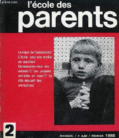 L'ECOLE DES PARENTS N2 - Conseiller ...ou ne pas conseiller ?Un conseil, loin d'tre une  recette, doit provoquer l'effort personnel, valorisant.Pour une remise en question : Jean Vial analyse les principes nouveaux qui vont nous obliger