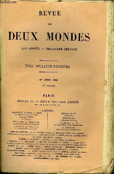 REVUE DES DEUX MONDES LIVe ANNEE N3 - I. - TUDES DIPLOMATIQUES. - LA PREMIRE LUTTE DE FRDRIC II ET MARIE-TIIRSE, D'APRS DES DOCUMENS NOUVEAUX. -VU. -CAMPAGNE DE FLANDRE, INVASION DE L'ALSACE,parM. le duc de Broglie, de l'Acadmie franaise.