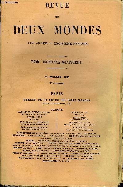 REVUE DES DEUX MONDES LIVe ANNEE N2 - I. - LES POPES FRANAISES D MOYEN AGE, par M. GastonBoissier, de l'Acadmie franaise.II. - LES CRIVAINS RUSSES CONTEMPORAINS. - LE COMTE LON TOLSTO, par M. Engne-Melchior de Vogu.