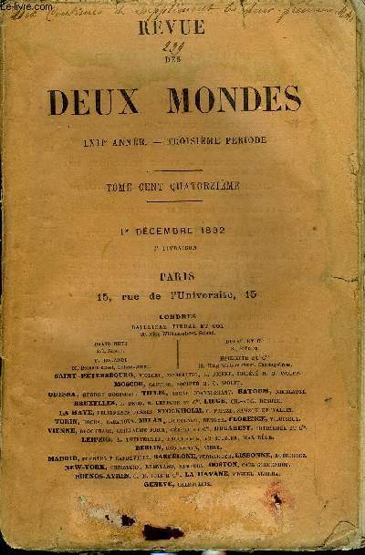 REVUE DES DEUX MONDES LXII ANNEE N3 - I.- POPES ET POPADIAS, dernire partie, par Mme MargueritePoradowska.II.- EUGNE BURNOUF, D'APRS SA CORRESPONDANCE, parM. Philippe Berger.III.- A TRAVERS LA MACDOINE SLAVE, par M. Victor Brard.