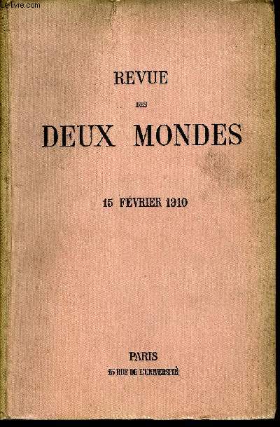 REVUE DES DEUX MONDES LXXXe ANNEE N4 - I.- LA FAIBLESSE HUMAINE, premire partie, par M. PaulMargueritte.II.- LE ROI ET LA REINE DE NAPLES (1808-1812). - II. VICISSI-TUDES DU MNAGE. - LE BAPTME DU ROI DE ROME,par M. Albert Vandal