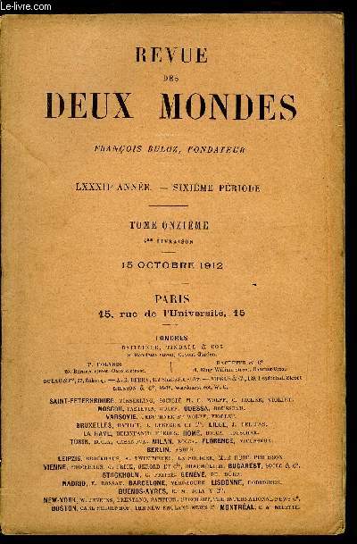 REVUE DES DEUX MONDES LXXXIIe ANNEE N4 - I.- LES SABLES MOUVANS, deuxime partie, par Colette Yver.II. - BISMARCK ET LA PAPAUT. - LA PAIX (1878-1889). - IV. LATROISIME LOI RPARATRICE. - L'AFFAIRE DES CAROLINES (1883-1886), par M. Georges