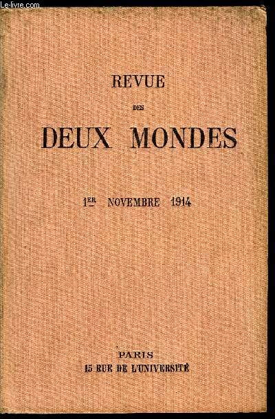 REVUE DES DEUX MONDES LXXXIVe ANNEE N1 - I.-A NOS LECTEURS.II.-LA CATHDRALE DE REIMS, par Marcel Reymond.III.-IMPRESSIONS D'UN COMBATTANT. - NOTES DE ROUTE,II,par M. Charles Nordmann.IV.-LA SITUATION CONOMIQUE ET FINANCIRE