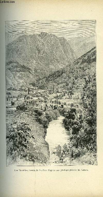 EXTRAIT DE L'ANNUAIRE DU CLUB ALPIN FRANCAIS 23e ANNEE - X. L'Andorre par M. Flix Rgnault, Chapelle de Saint Jean, Les Escaldas; dessin de Vuillier; d'aprs une photographie de M. Lafont, XI. Le Caroux - Souvenir d'une visite de la section de Bziers