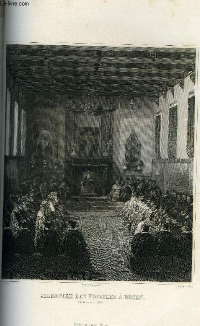 MUSEE DE VERSAILLES AVEC UN TEXTE HISTORIQUE - ASSEMBLEE DES NOTABLES A ROUEN (4 NOVEMBRE 1596)