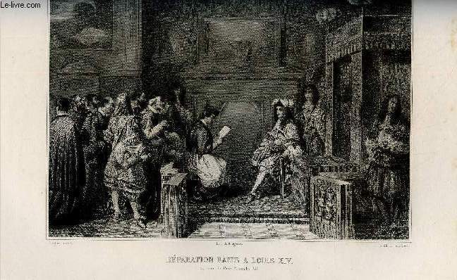 MUSEE DE VERSAILLES AVEC UN TEXTE HISTORIQUE - REPARATION FAITE A LOUIS XIV AU NOM DU PAPE ALEXANDRE VII - JUILLET 1664
