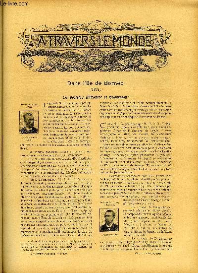 A TRAVERS LE MONDE N 5 - Dans l'ile de Borno; les docteurs Buttikofer et Molengraaff, Djiboutil un port nouveau dans le Golfe d'Aden, Le P. Hacquart a Tambouctou, Alpinisme d'hiver en Amrique, cycliste Lenz, Emules a Louden, Le carnaval a Nice